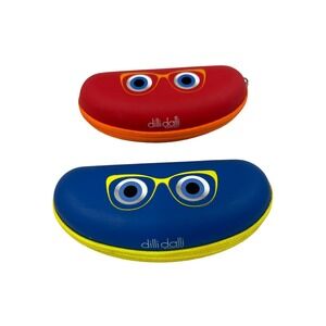 Dilli Dalli Eyewear Eyeglasses Case Kids Size Blue And Red